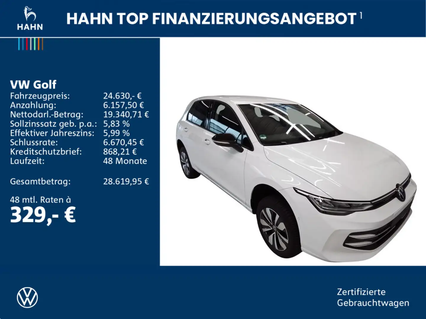 Volkswagen Golf VIII 1,5TSI GOAL LED ACC SITZH PARK KEY APP Weiß - 2