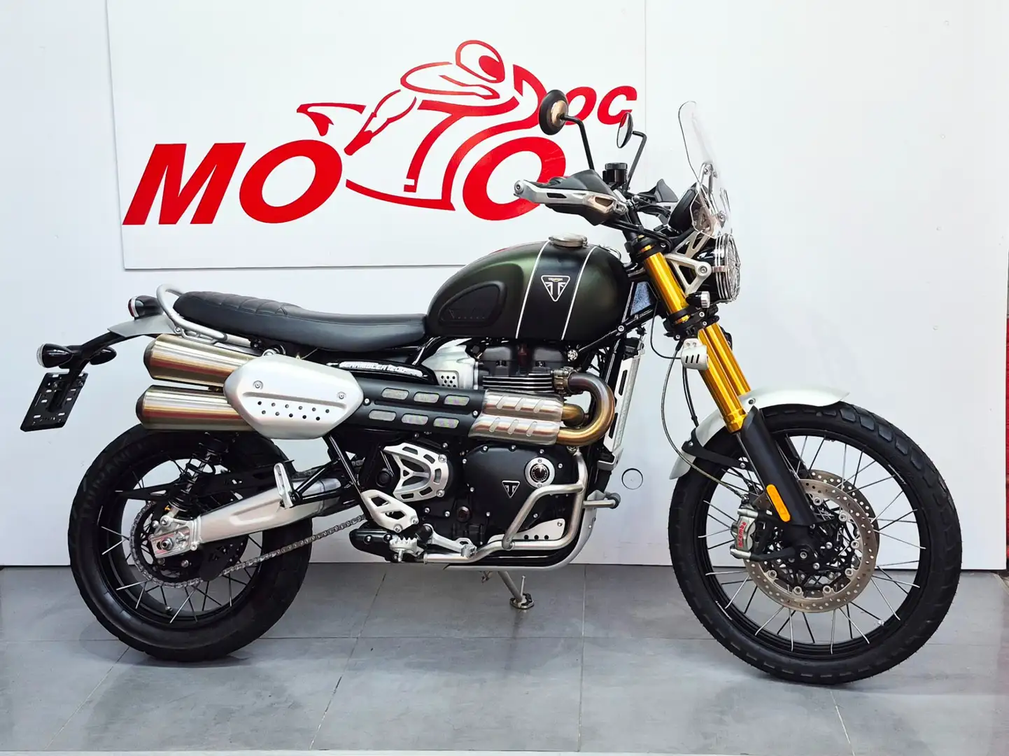 Triumph Scrambler 1200XE ***MOTODOC.BE*** Vert - 1