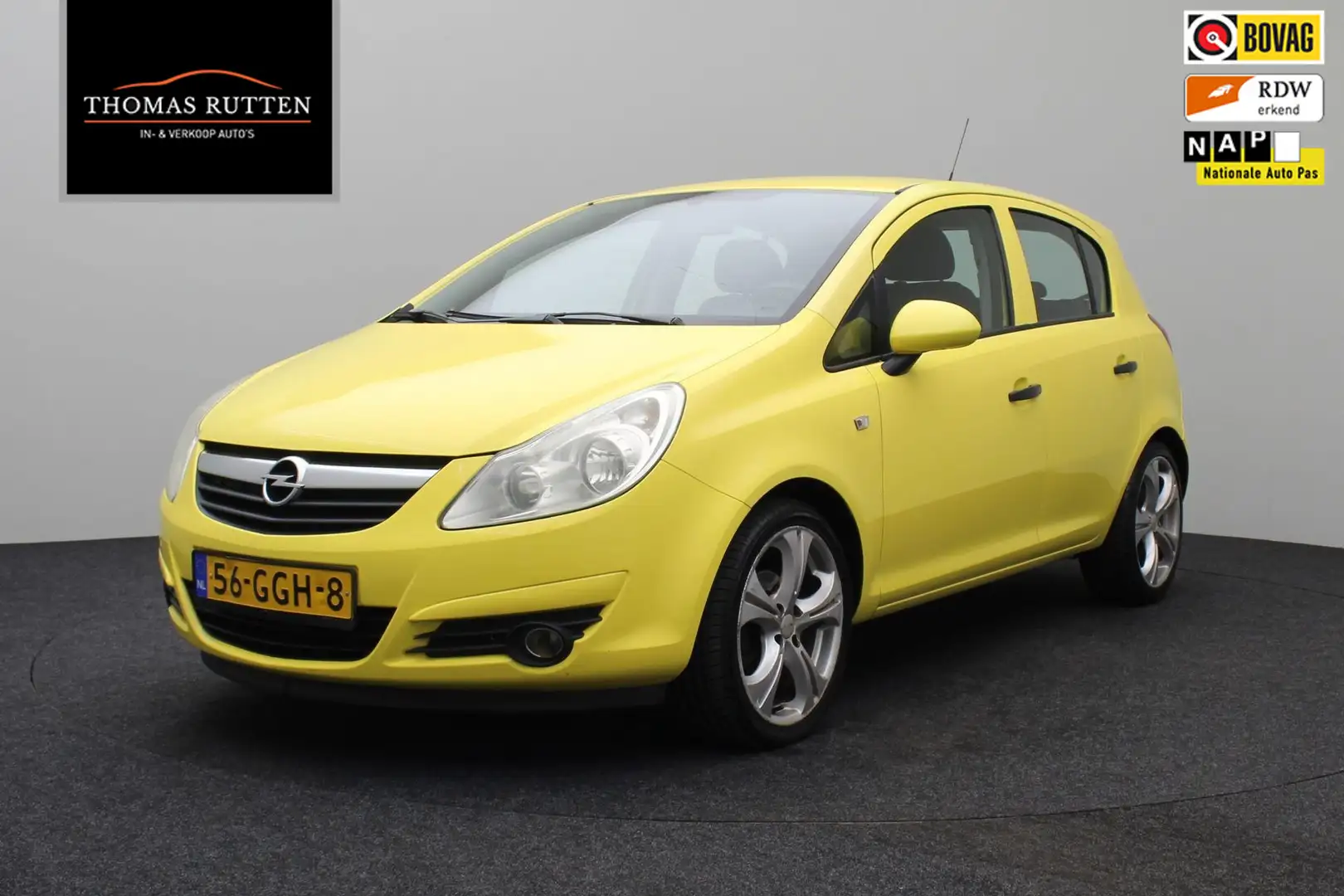 Opel Corsa 1.2-16V Essentia 2008 NAP | Airco | Elektrische ra Gelb - 1