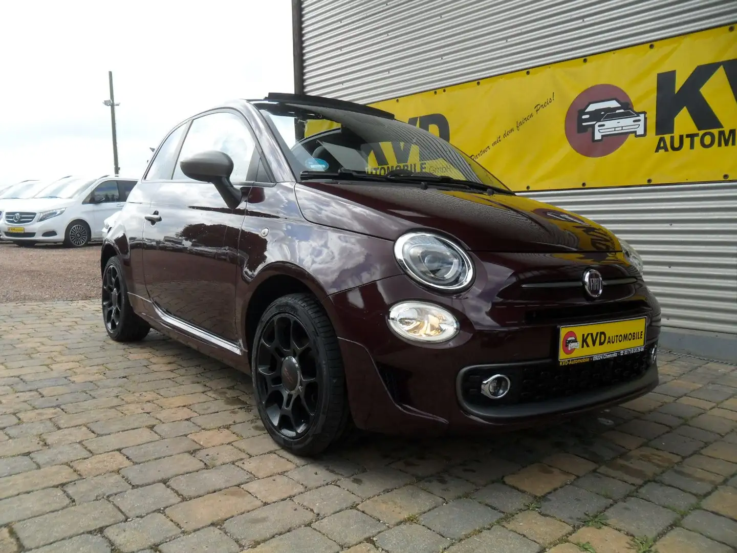 Fiat 500 Sport Cabrio Paars - 2