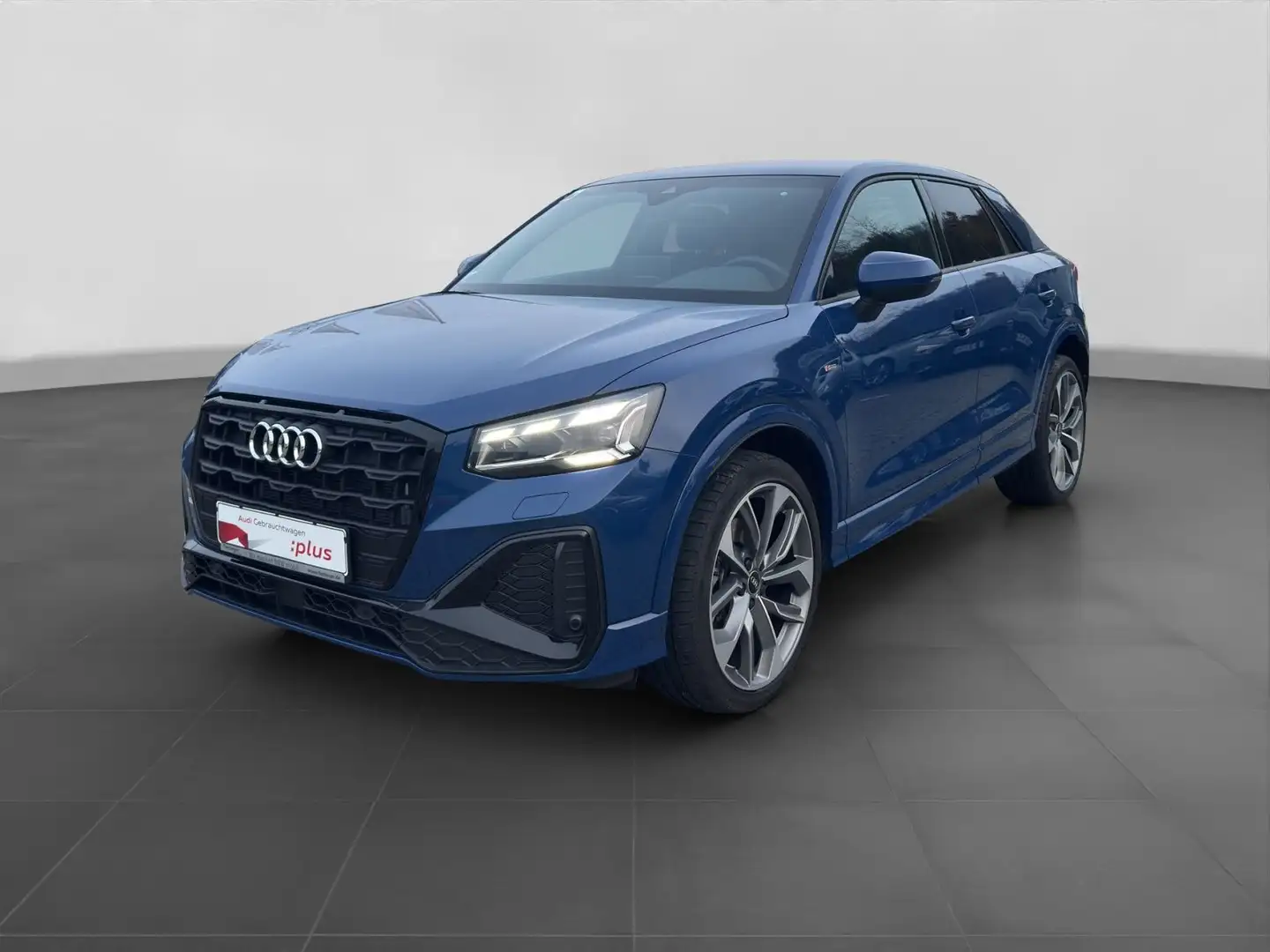 Audi Q2 35 TFSI 2x S LINE LM19 FEINNAPPA AHK MATRIX Blau - 2