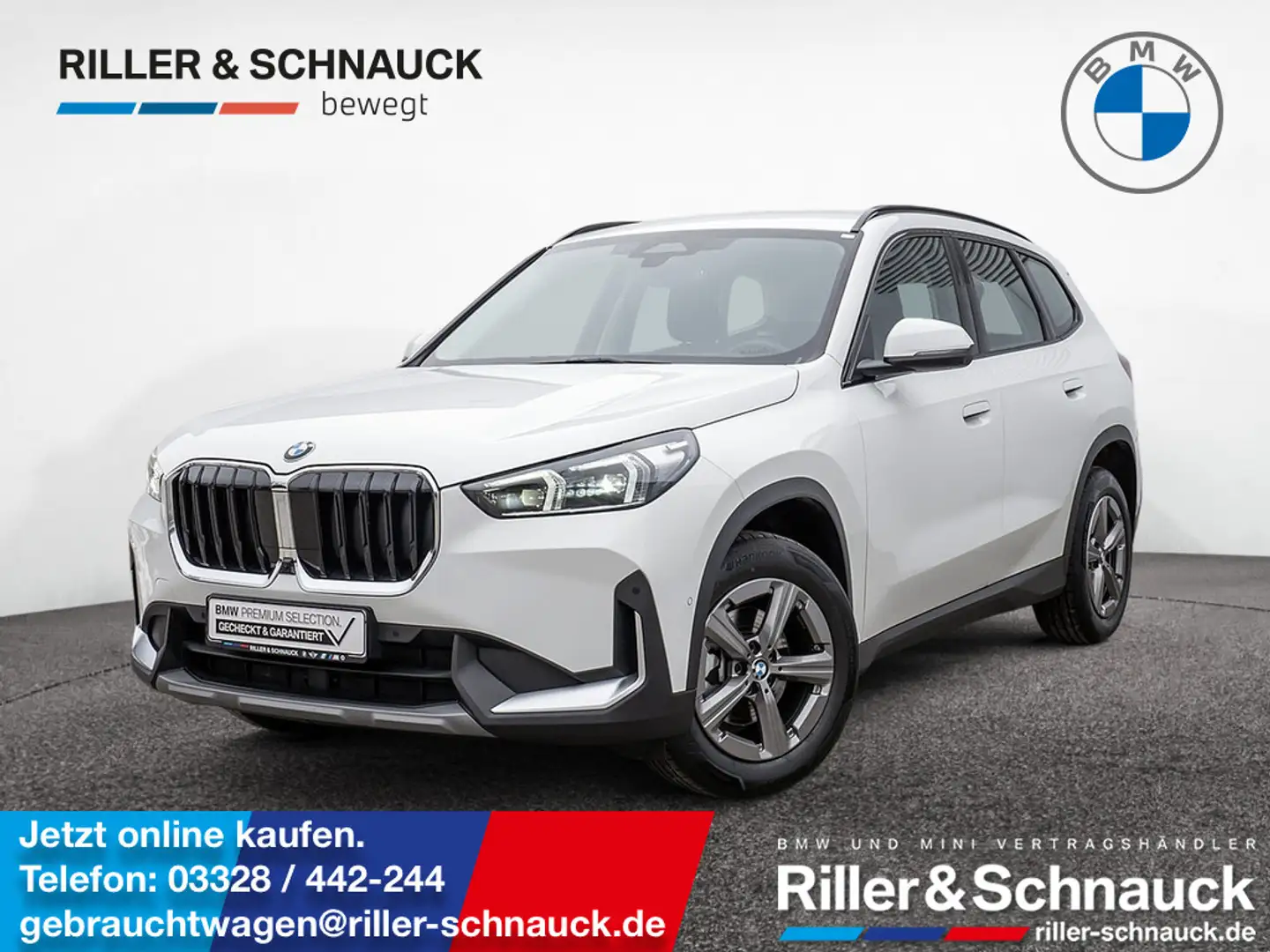 BMW X1 sDrive 18i AHK+HUD+ACC+360°KAM Weiß - 1