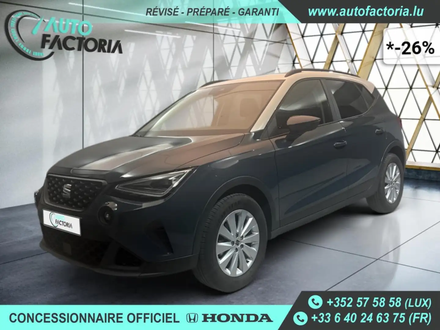 SEAT Arona -26% 1.0 TSI 115cv+MIRRORLINK+RADAR+LED+Options Bleu - 1