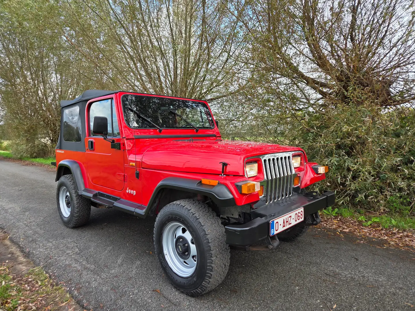 Jeep Wrangler YJ 4.0HO - 1993 - MANUEEL - ORIGINEEL - OLDTIMER Piros - 1