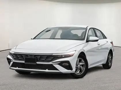 White 2026 Hyundai Elantra Essential FWD Sedan Continuously Variable Transmission
