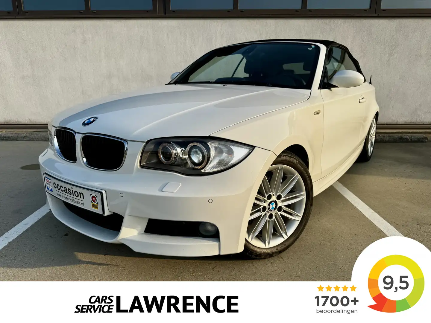 BMW 120 1-serie Cabrio 120i M High Executive | Leer | Xeno Blanco - 1