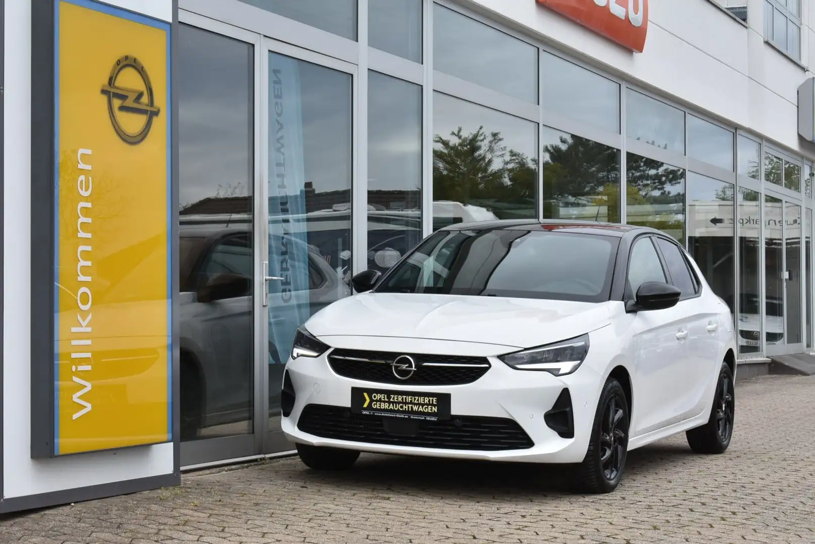 Opel Corsa F GS Line Aut. * Park & Go " Blanc - 2