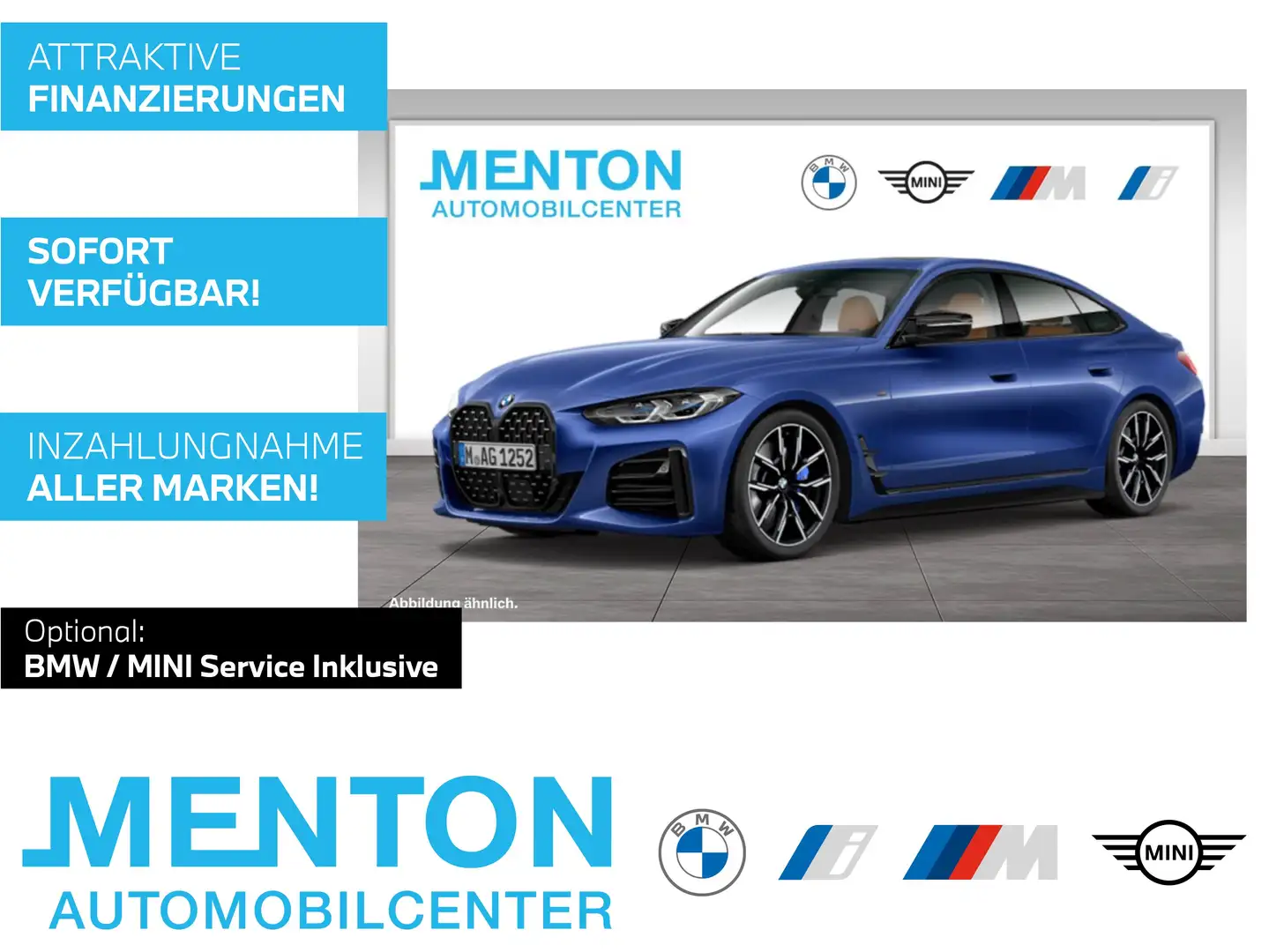 BMW 440 M440i HK HiFi DAB LED GSD RFK Komfortzg. Shz Bleu - 1