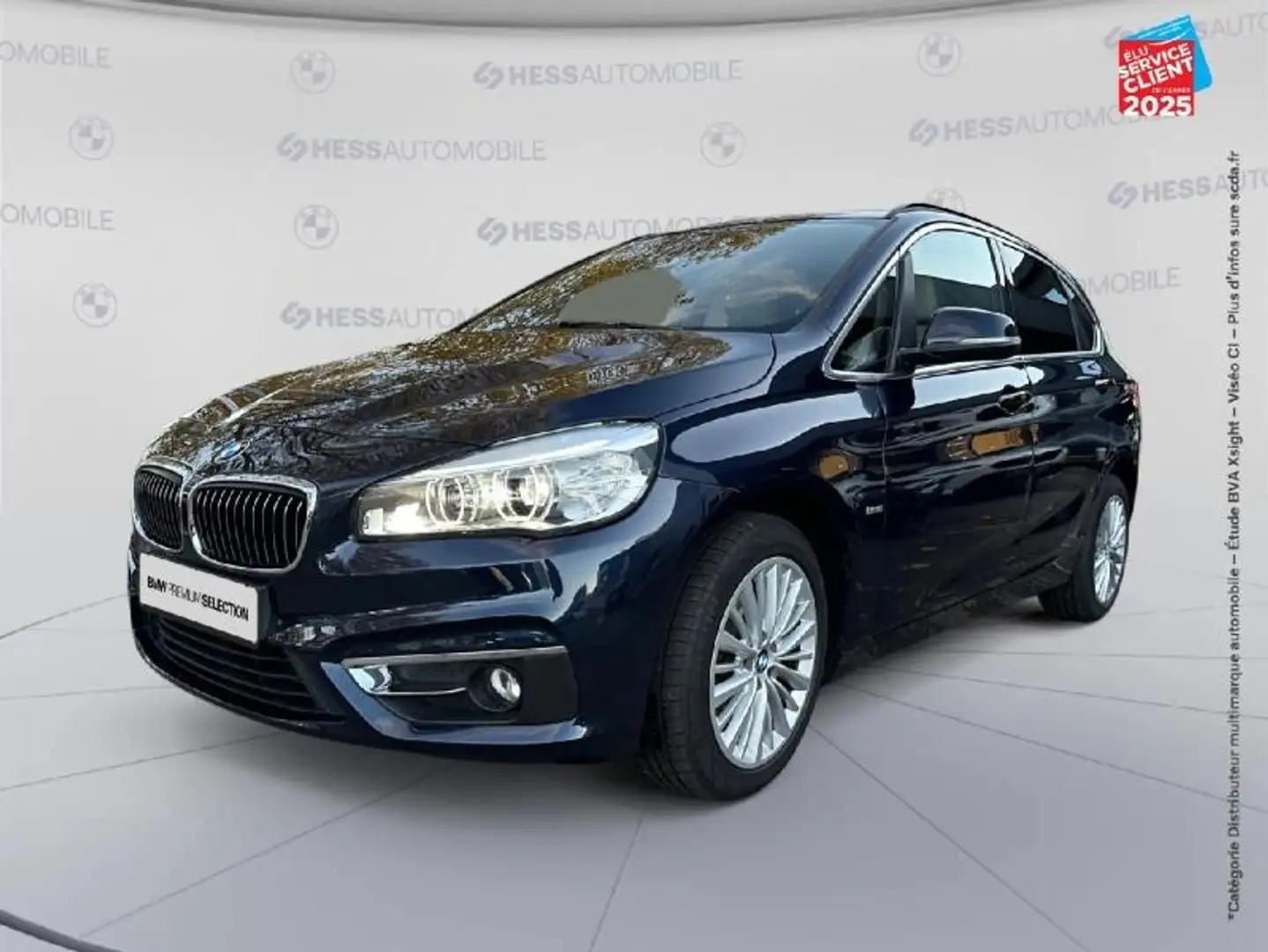 BMW 218 218dA 150ch Luxury Sieges chauf/cuir GPS Camera Bleu - 1