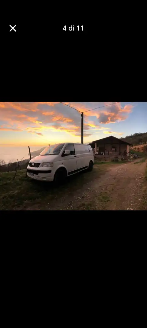 Volkswagen T5 Transporter Autocarro camperizzato Bianco - 2