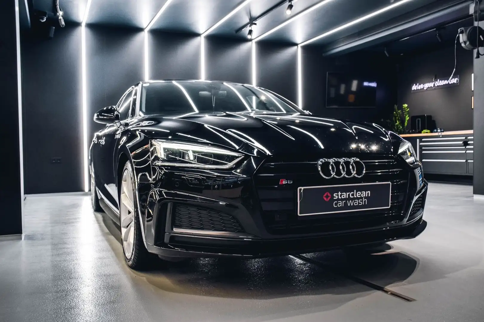 Audi S5 SB 3,0 TFSI quattro S-tronic ALL BLACK Black - 1