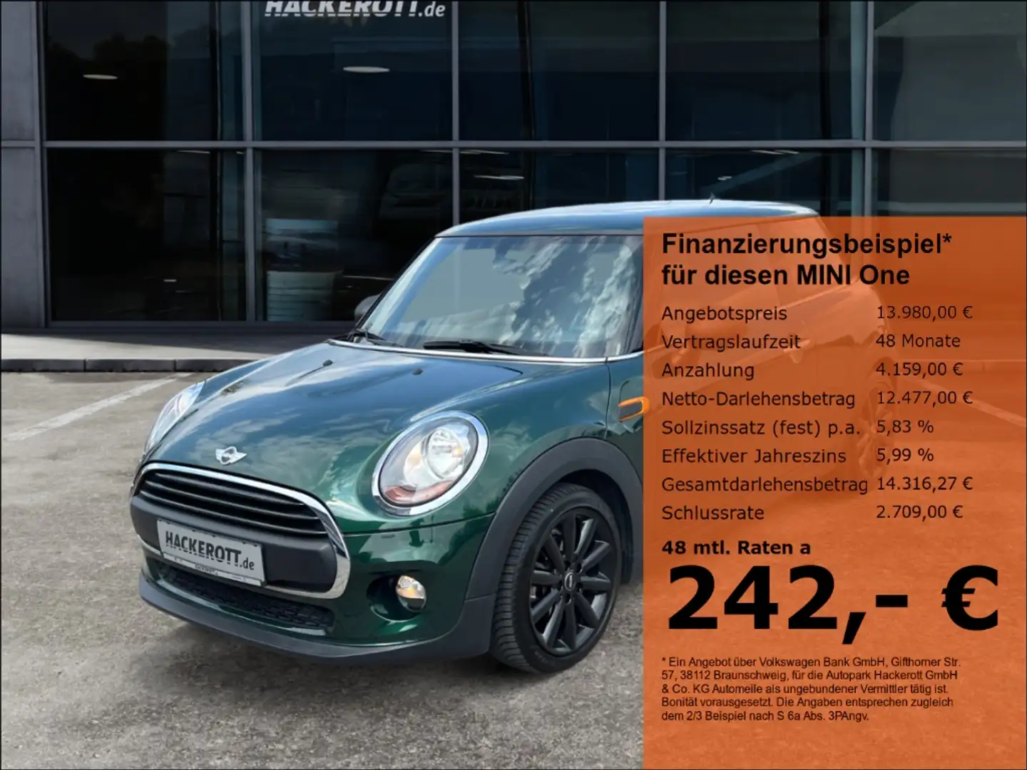 MINI One 1.5l 3-T PDC Bluetooth Klima Szhzg Vert - 1