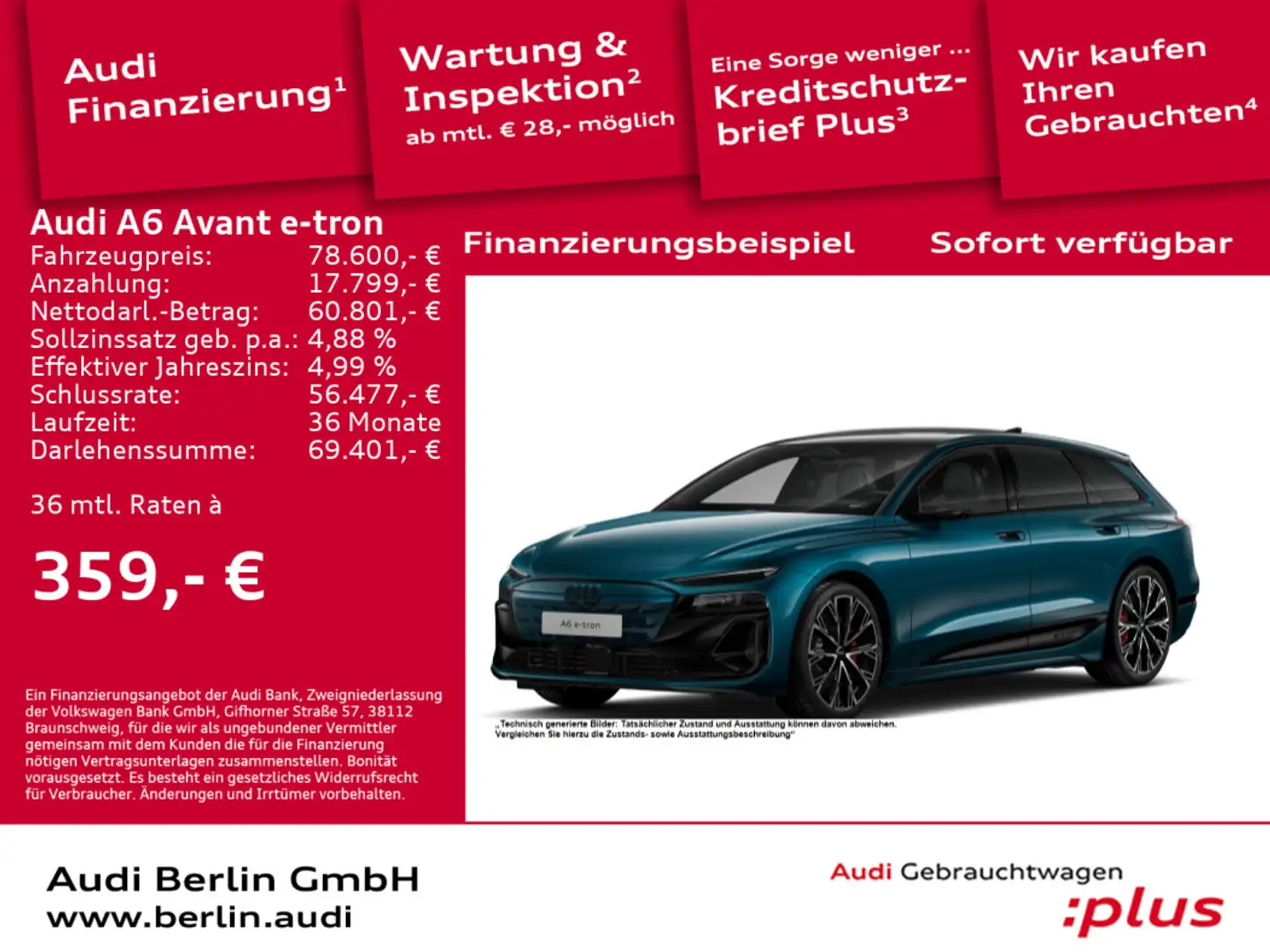 Audi edition one blue performance Bleu - 1