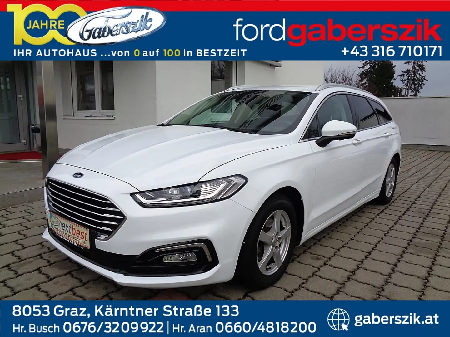 Ford Mondeo Traveller Titanium 2,0 Hybrid Aut. Weiß - 1
