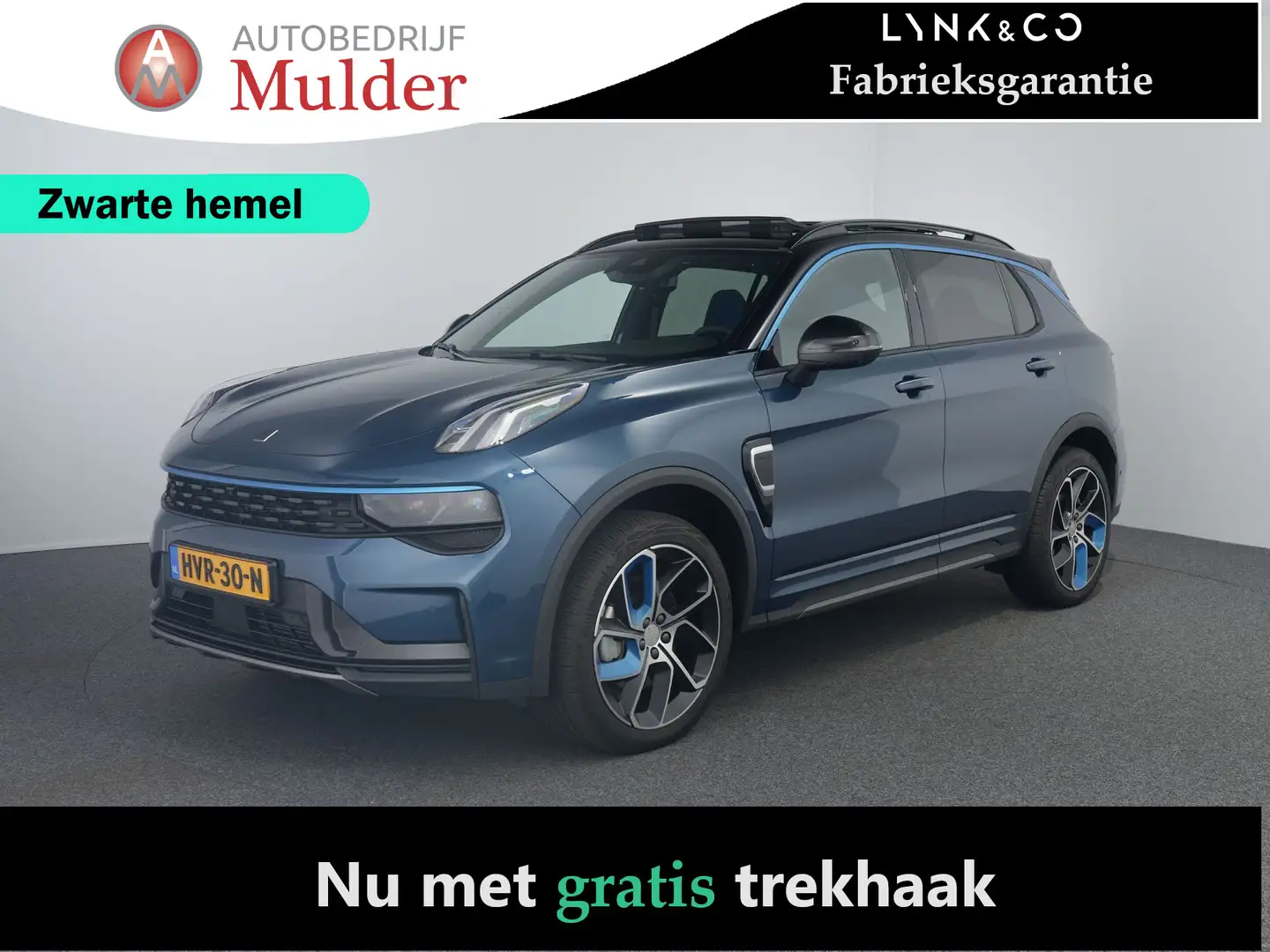 Lynk & Co 01 1.5  Zwarte hemel | Trekhaak | Pano | ACC | 360 Ca Blauw - 1