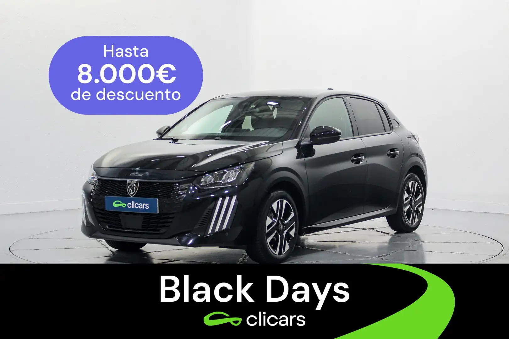 Peugeot 208 1.2 Puretech S&S Allure 100 Noir - 1