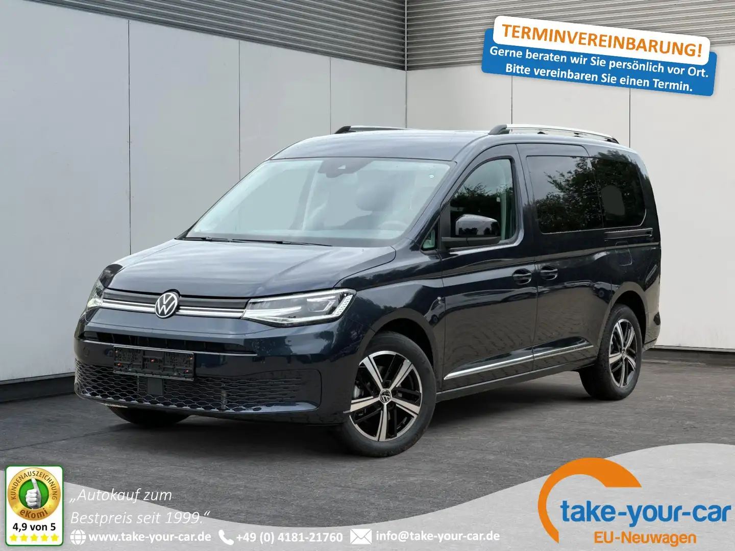 Volkswagen Caddy Maxi Style 7 SITZE+ KAMERA+PARK ASSIST+LED+SHZ+... Синий - 1