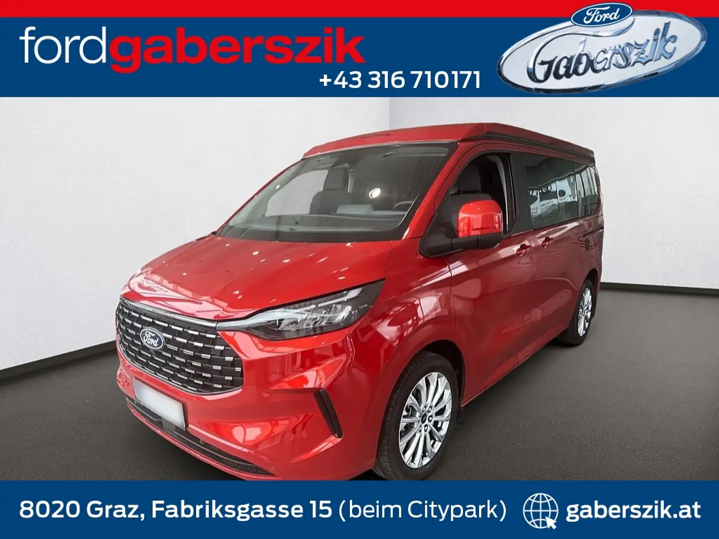 Ford Tourneo Custom Nugget Camper 2,0 EcoBlue 320 L1H1 Titanium Rot - 1