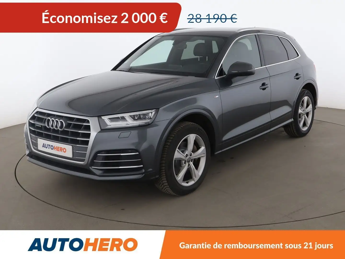 Audi Q5 2.0 TDI S Line Quattro S Tronic 7 Gris - 1