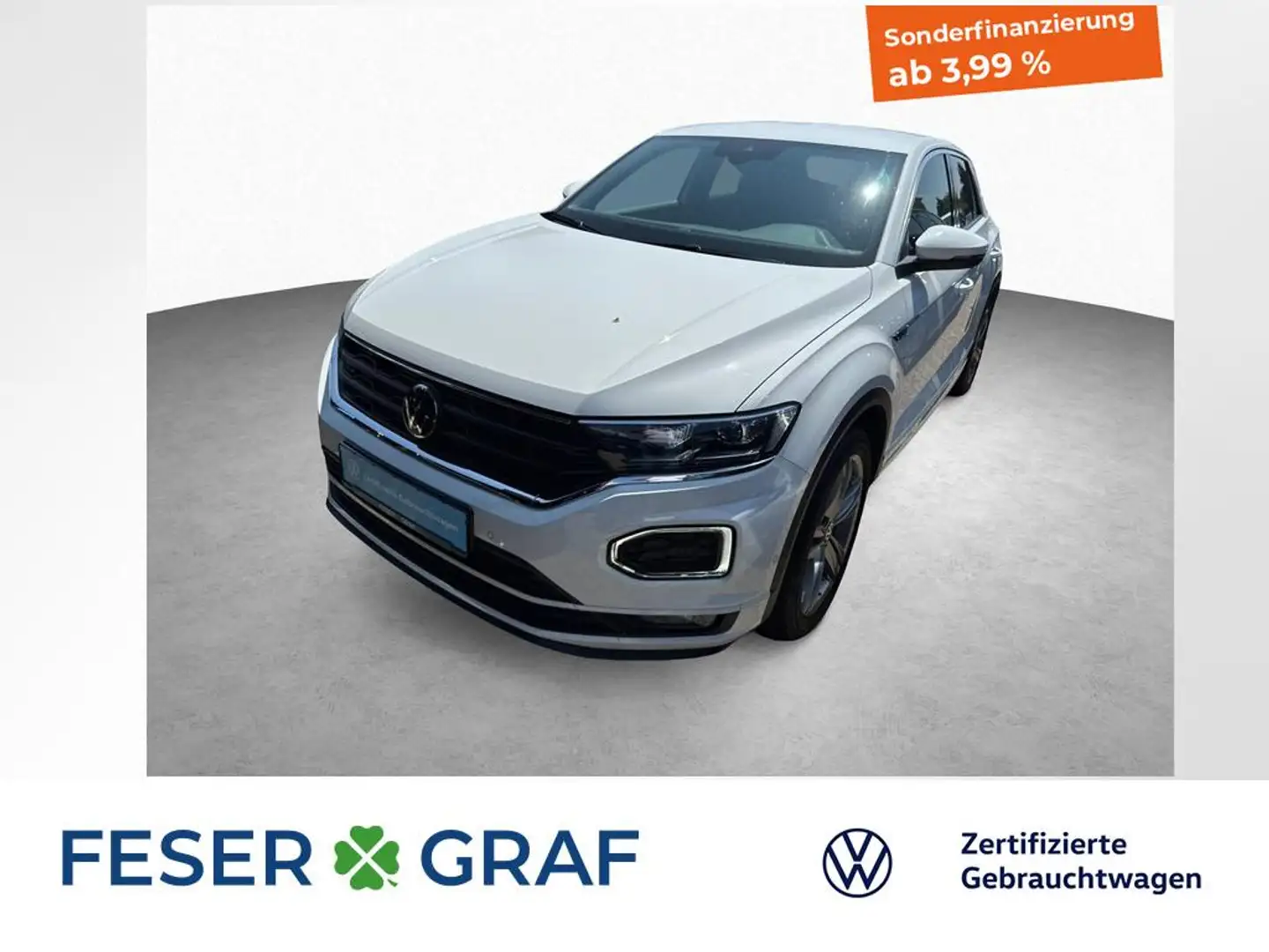 Volkswagen T-Roc Sport 1.5 TSI 7-DSG R-Line Ext. AHK KAMERA Weiß - 1