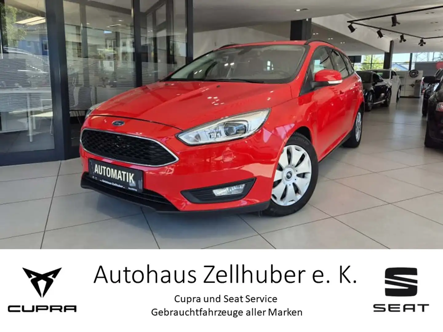 Ford Focus Turnier 1.5 TDCi Aut. *AHK*Navi*Xenon* Rot - 1
