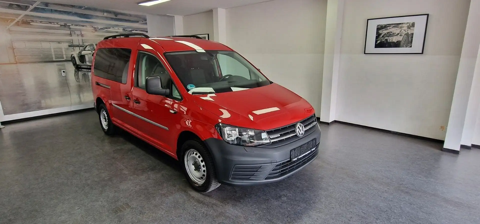 Volkswagen Caddy 1,4TGI BMT Maxi  AHK TÜV 05/2027 Rot - 2
