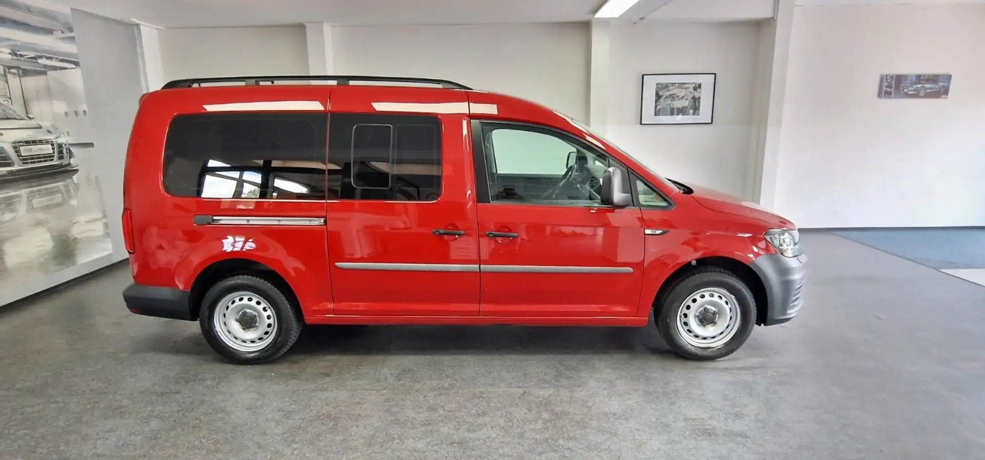 Volkswagen Caddy 1,4TGI BMT Maxi  AHK TÜV 05/2027 Rot - 1