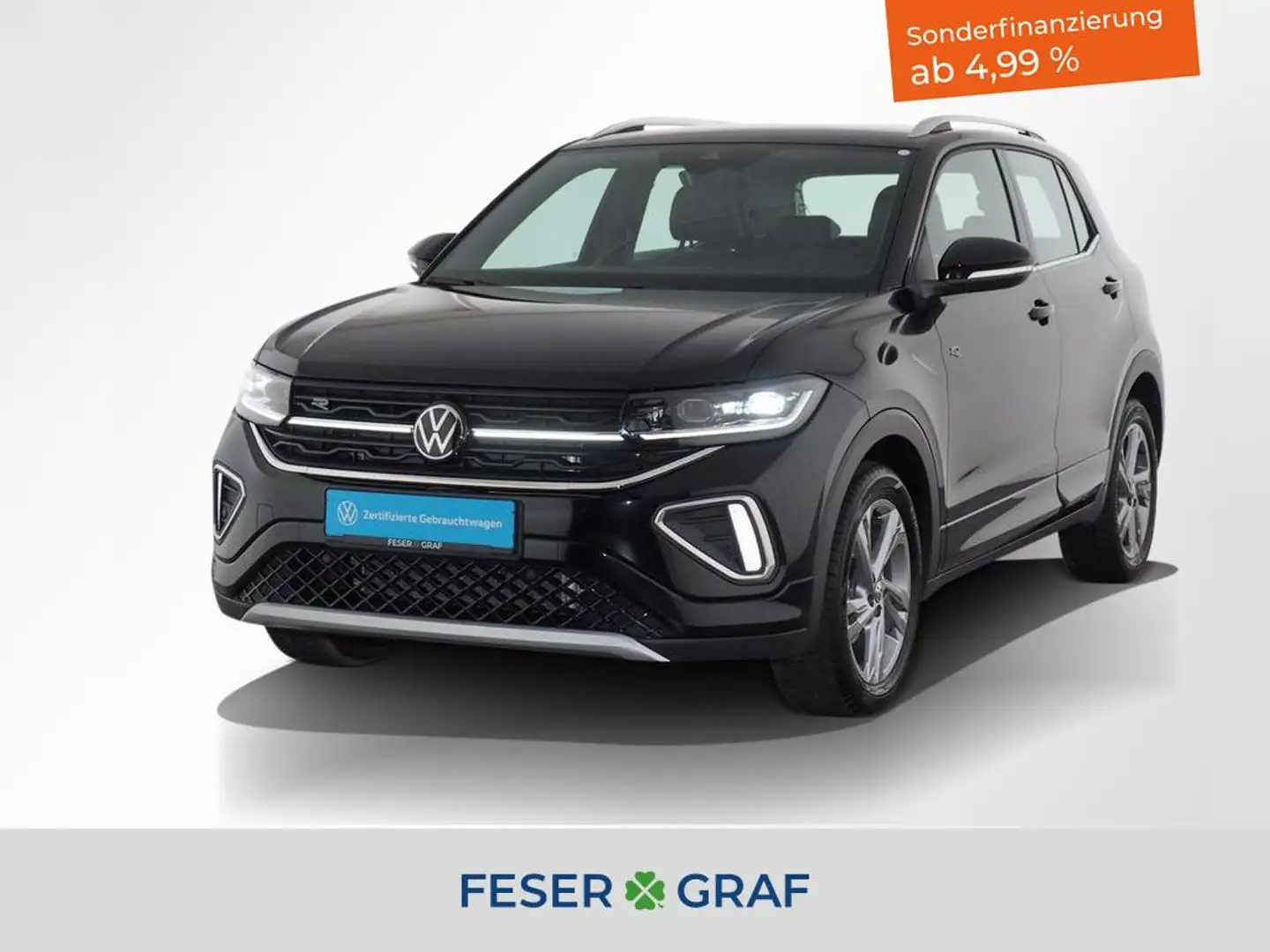 Volkswagen T-Cross R-Line 1.0 DSG Alu-17` Matrix Kamera Schwarz - 1