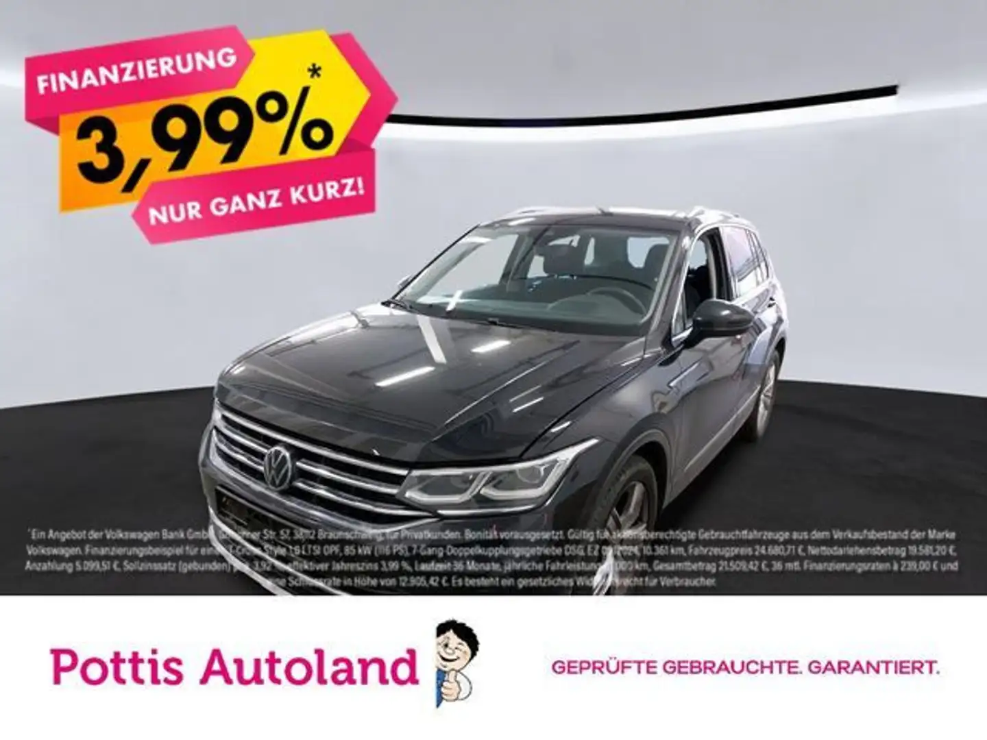 Volkswagen Tiguan 1.5 TSI DSG ELEGANCE STDHZG AHK IQ.LIGHT Schwarz - 1