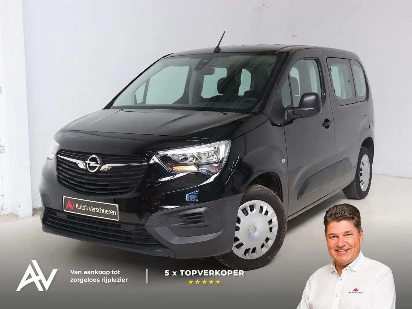 Opel Combo Life 1.2 Turbo Comfort ** Airco | Cruise | Bluetooth Noir - 1