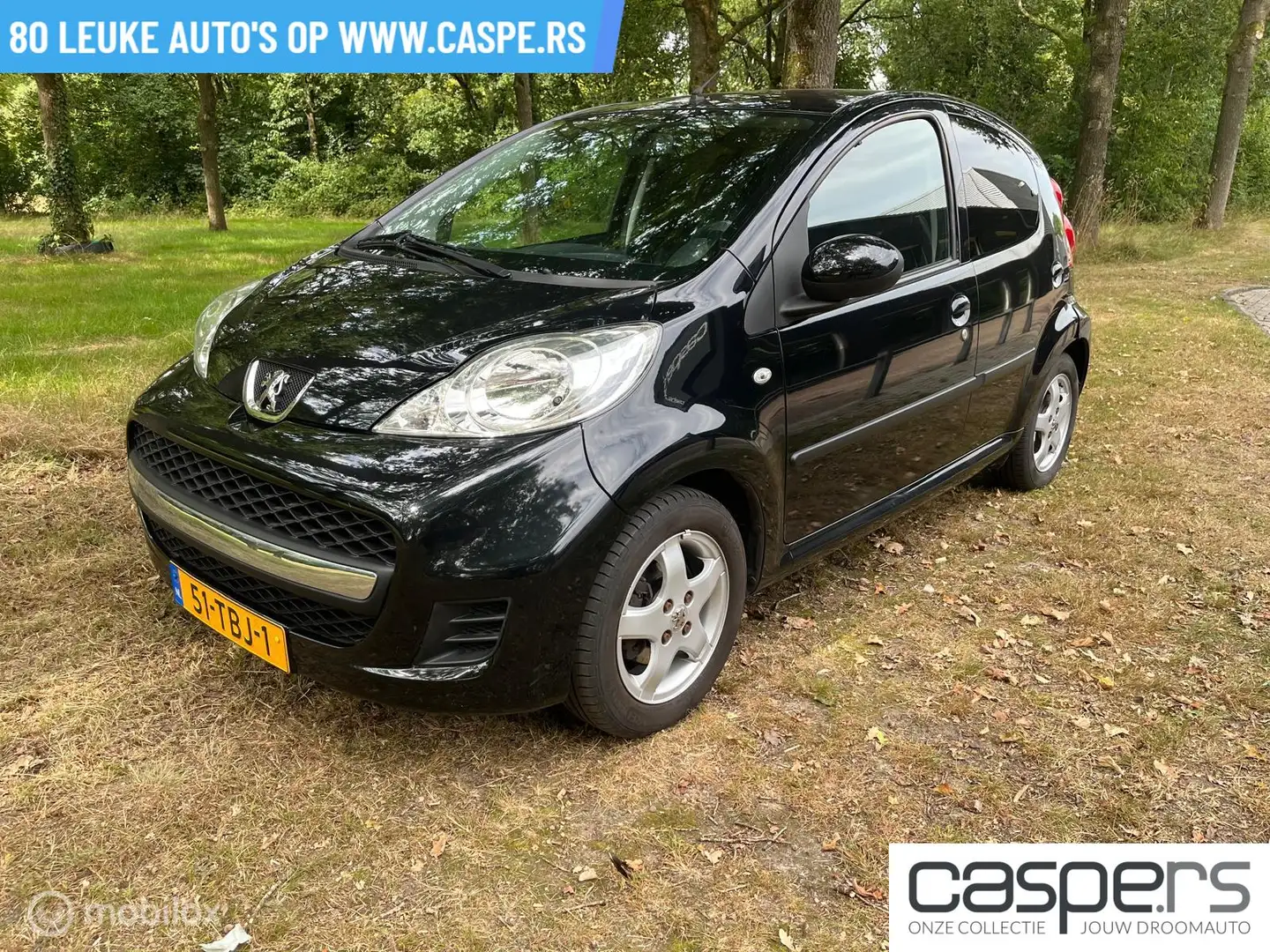 Peugeot 107 1.0-12V Black & Silver - AIRCO - 5D - APK 09/26 Schwarz - 1