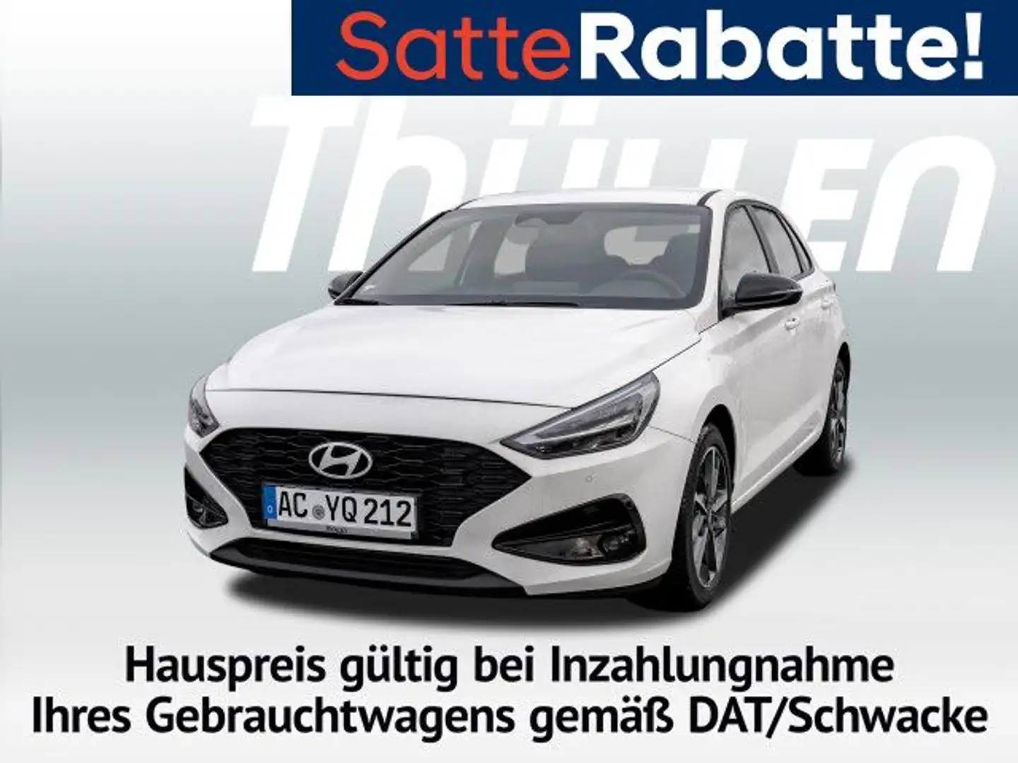 Hyundai i30 FL 5-Türer 1.0 T-GDi  6-MT 2WD ADVANTAGE Navi Weiß - 1