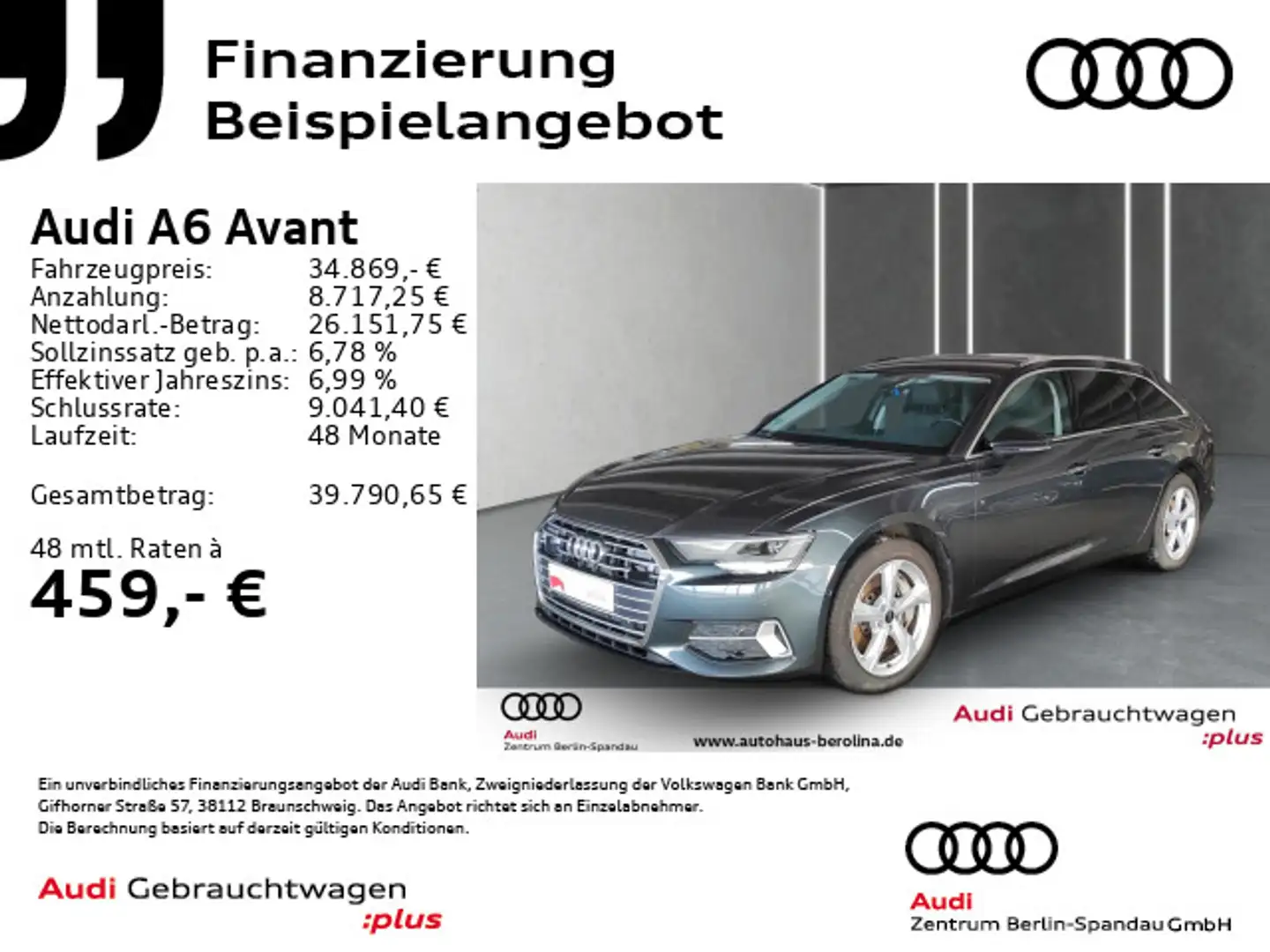 Audi A6 50 TFSI e qu. Sport S tronic *TOUR*SHZ* Grau - 1