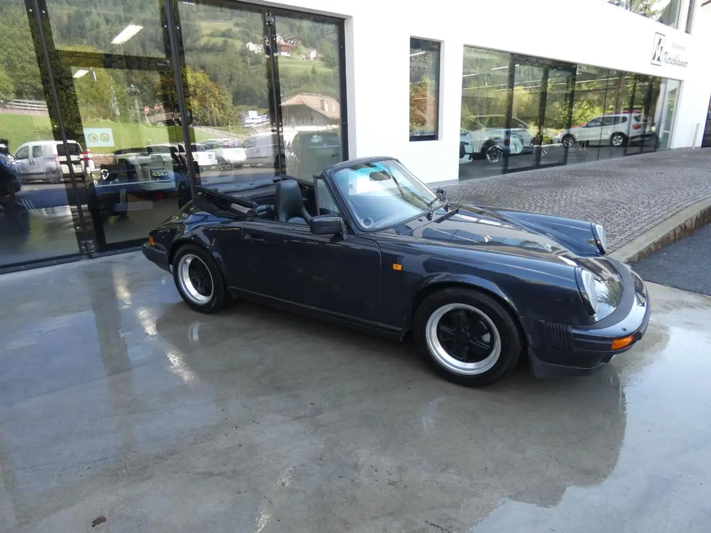 Porsche 911 Carrera 3.2 SC F Cabriolet Bleu - 2