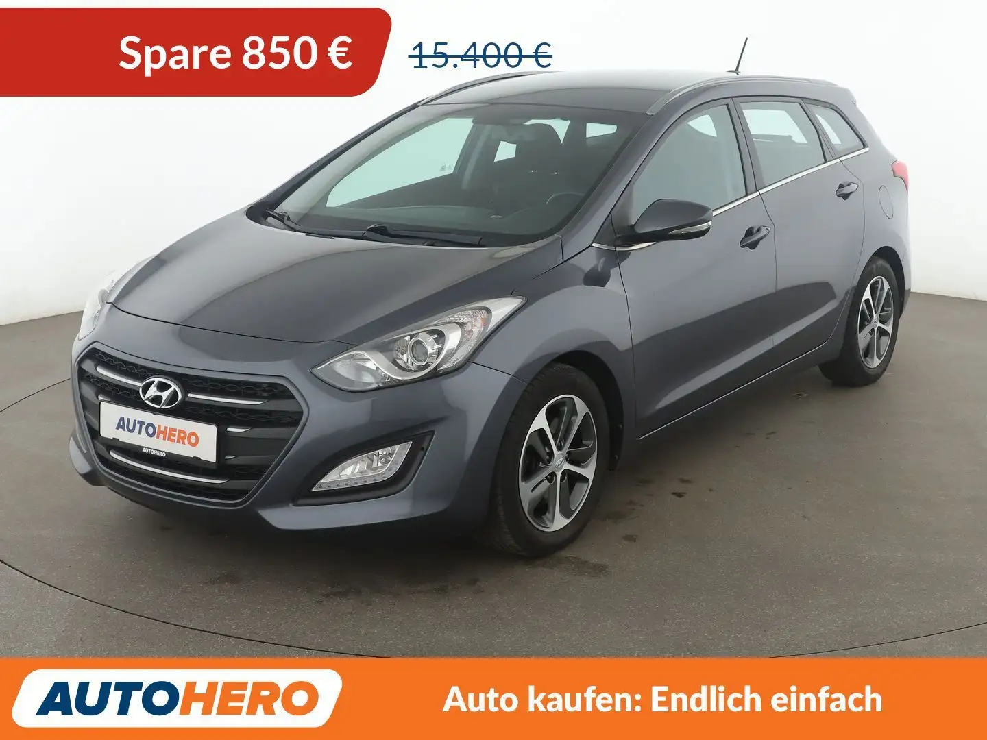 Hyundai i30 1.6 CRDi Trend blue Aut.*NAVI*TEMPO*CAM*PDC*SHZ* Grau - 1
