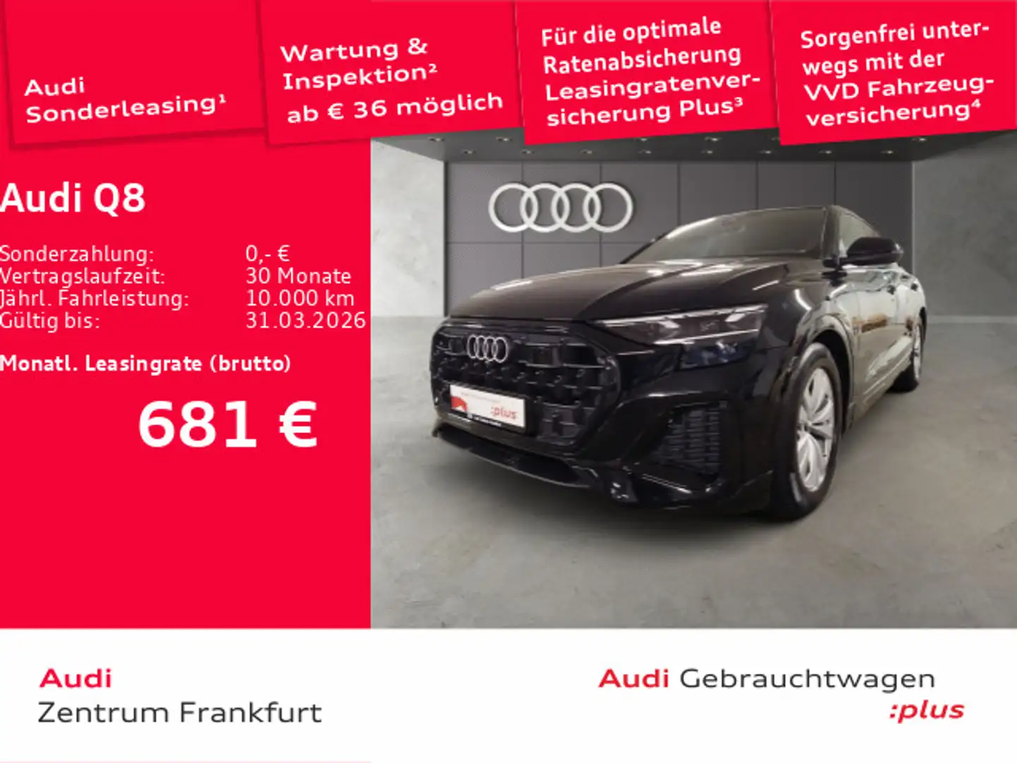 Audi Q8 50 TDI quattro tiptronic Matrix-LED Panorama Schwarz - 1