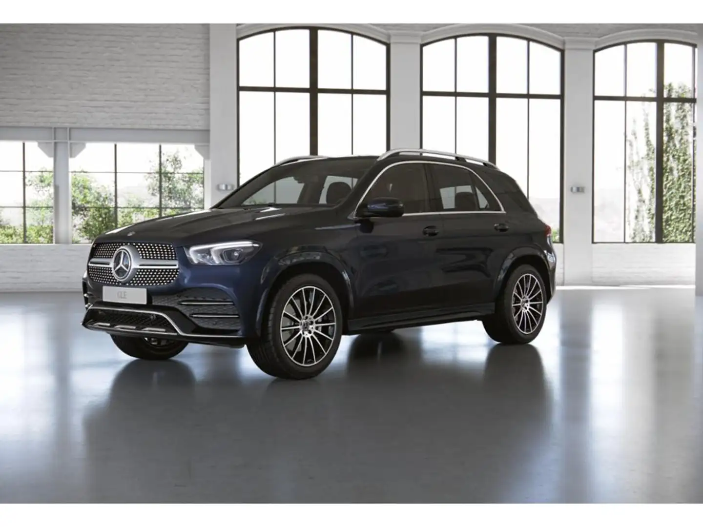 Mercedes-Benz GLE 580 4M AMG Sport Distr Pano AHK HUD Airm 21" Blauw - 1