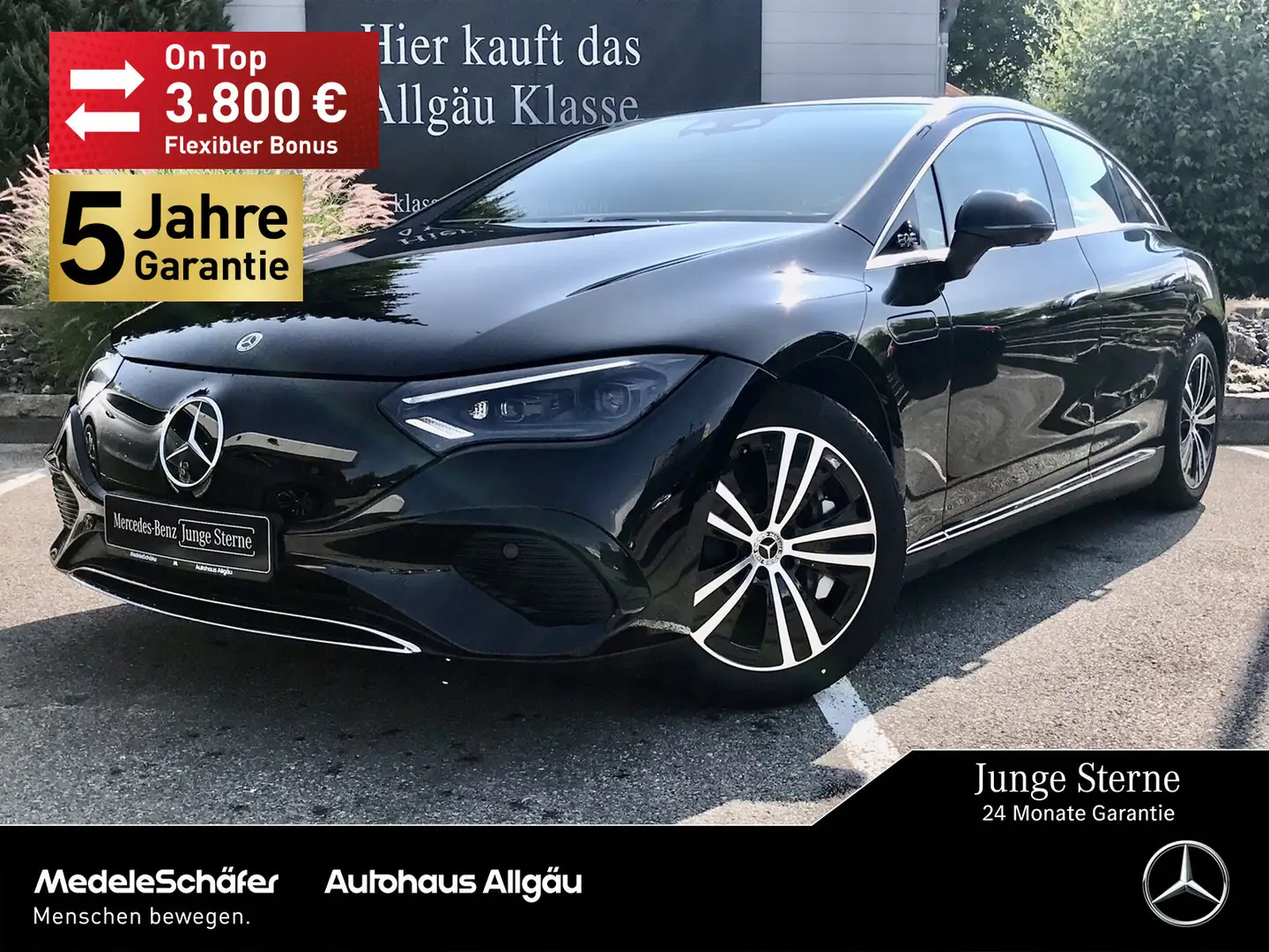 Mercedes-Benz EQE 500 EQE 500 4M Premium LEDER Massage AHK Sitzklima Zwart - 1