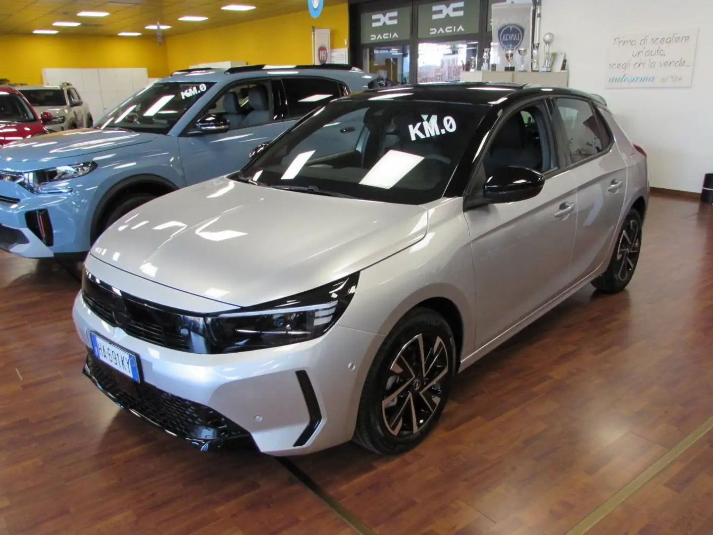 Opel Corsa 1.2 hybrid GS 110cv dct6 AUTOMATICA KM.ZERO Argento - 1