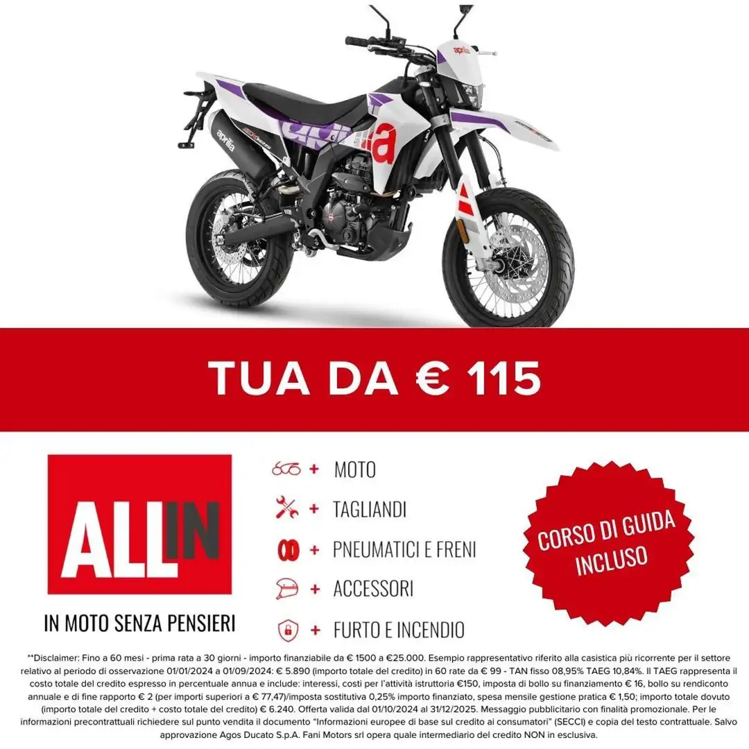 Aprilia SX 125 . Bílá - 2