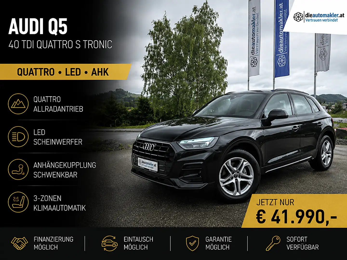 Audi Q5 40 TDI quattro S tronic | LED | AHK Schwarz - 1