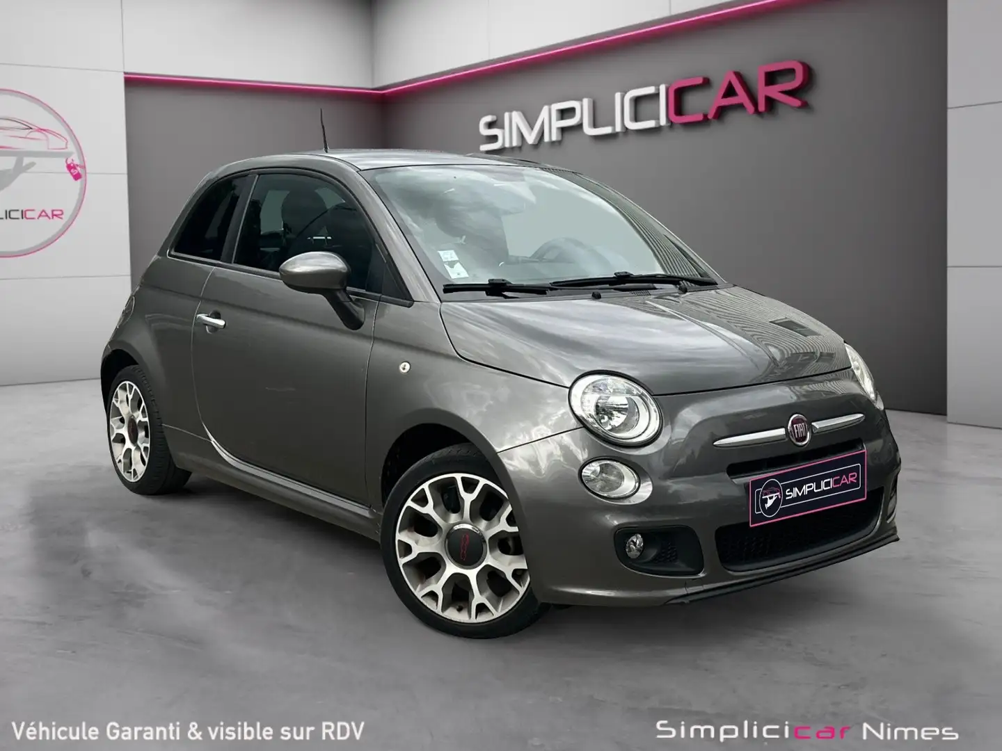 Fiat 500 500 1.2 8V 69 ch S Gris - 1