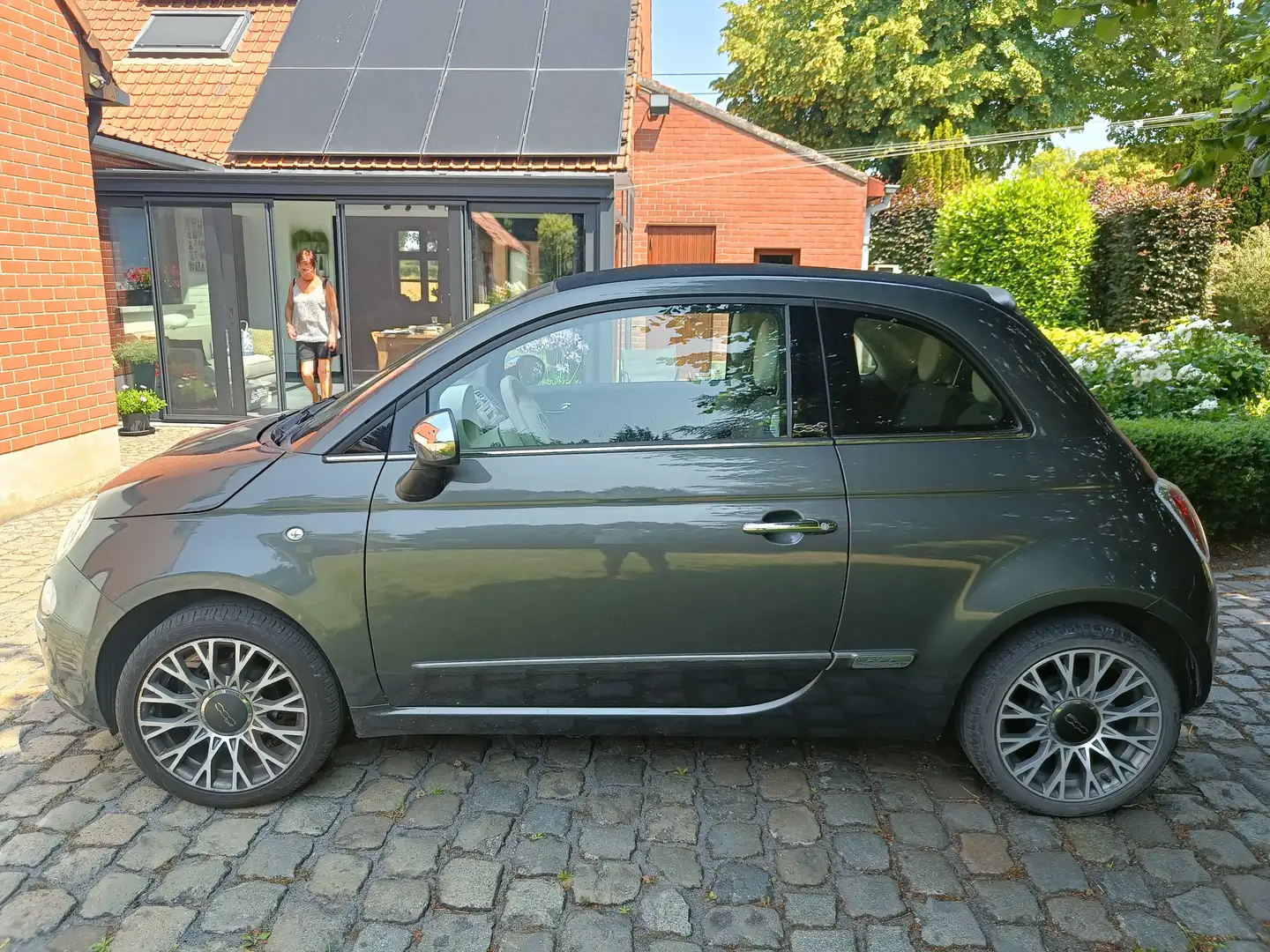 Fiat 500C 500 C 1.2 Start Grijs - 1
