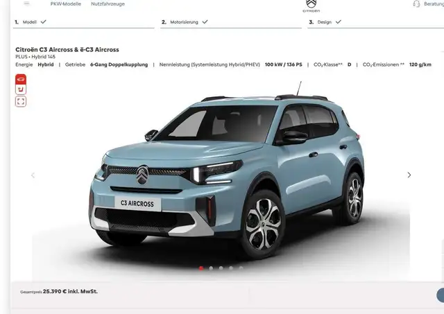 Citroen C3 Aircross Hybridë 145 DCS6 Plus