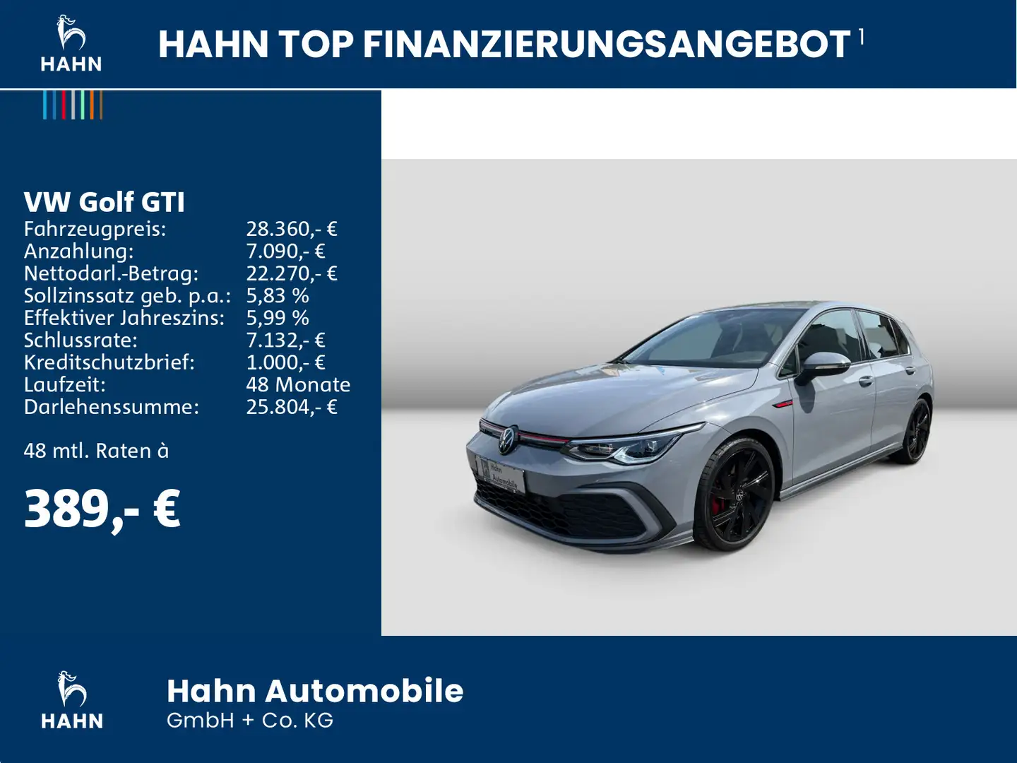Volkswagen Golf GTI Golf VIII GTI 2.0TSI DSG AppConnect LED Climatr Gris - 2