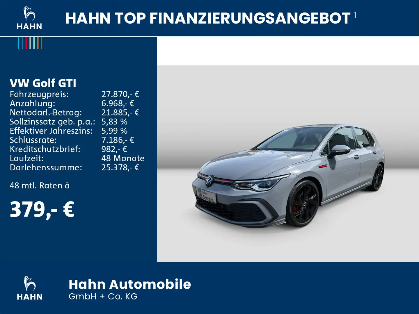 Volkswagen Golf GTI Golf VIII GTI 2.0TSI DSG AppConnect LED Climatr Grau - 2