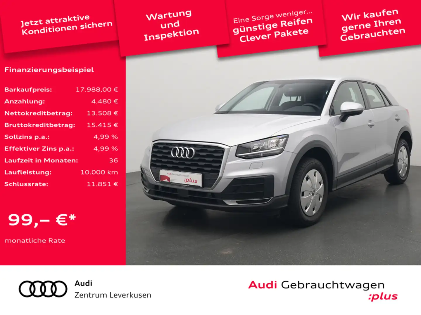 Audi Q2 SHZ AHK NAVI PDC Schwarz - 1