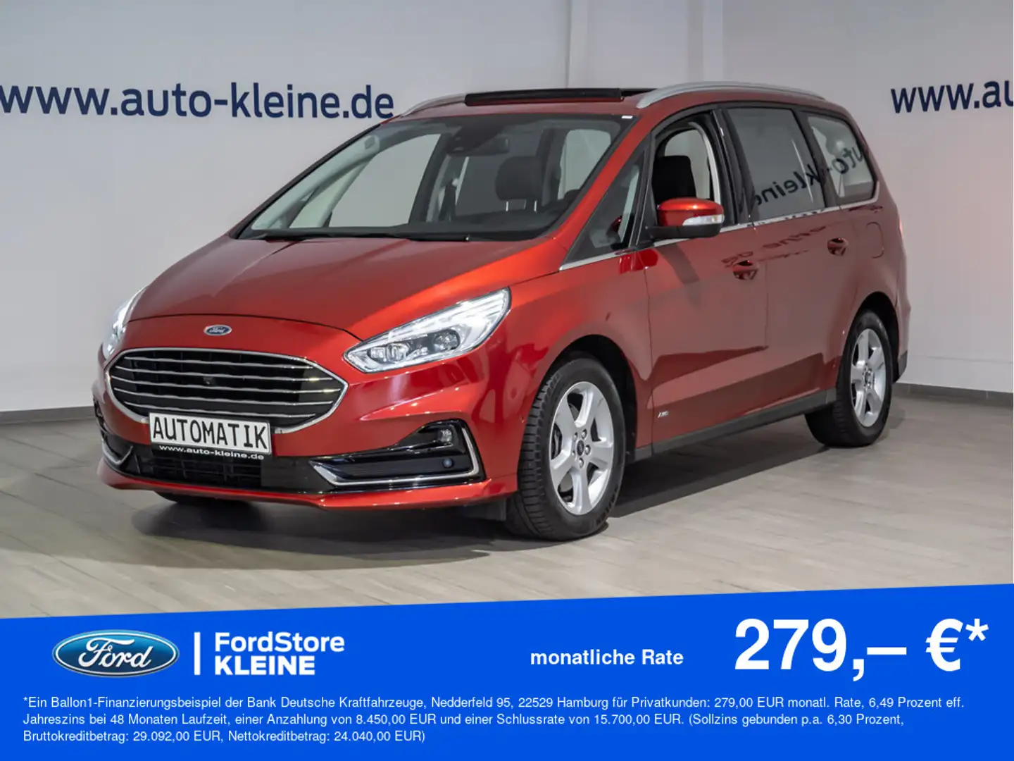 Ford Galaxy Titanium 2.0l EcoBlue Automatik AWD Rot - 1