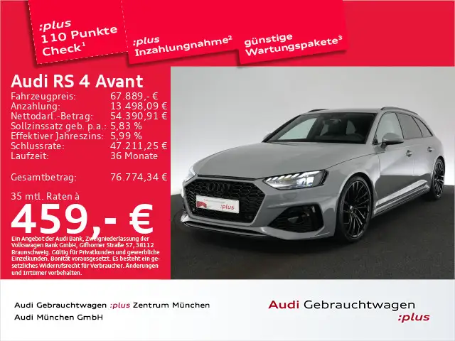 Audi RS4 Avant B&O/Matrix/HuD/Kamera