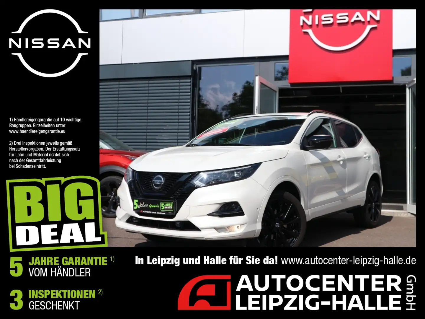 Nissan Qashqai 1.3 DIG-T N-Tec LED Standheiz Navi Kamera Weiß - 1
